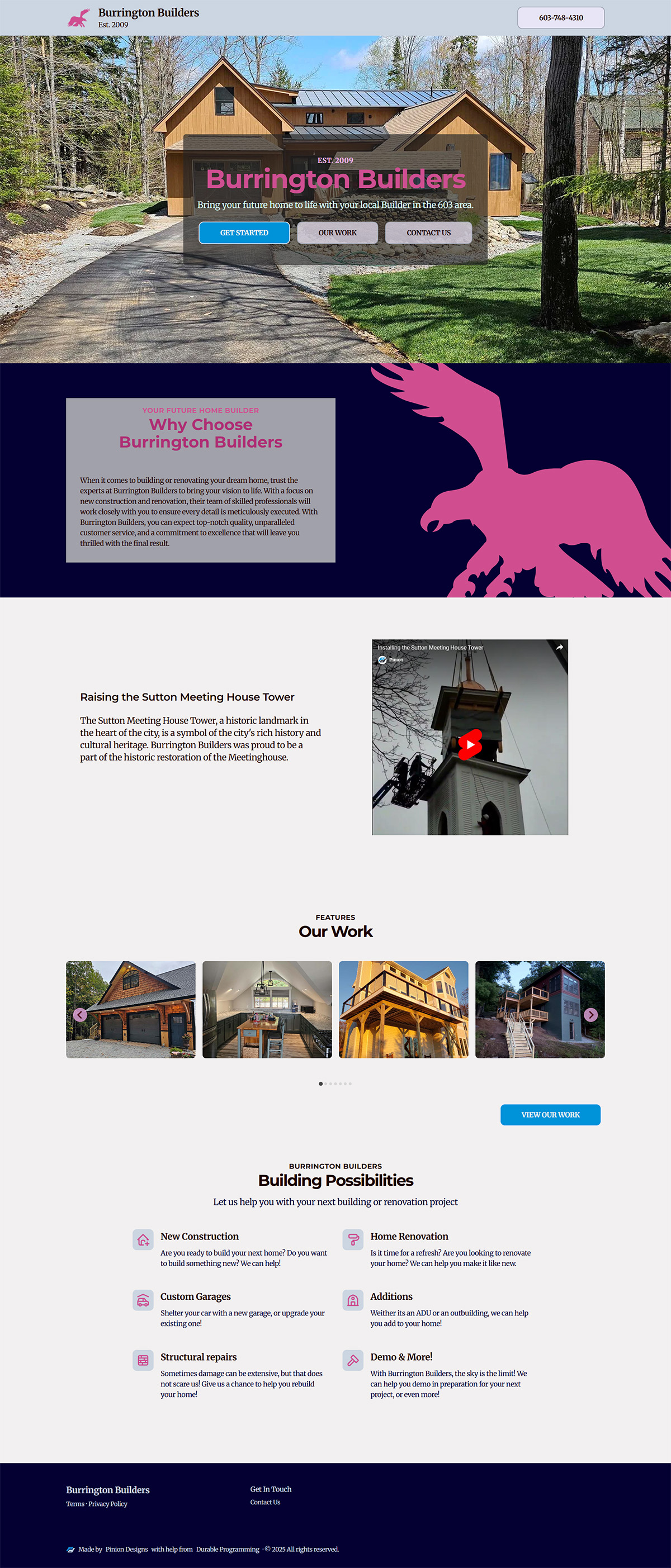 Burrington.builders website