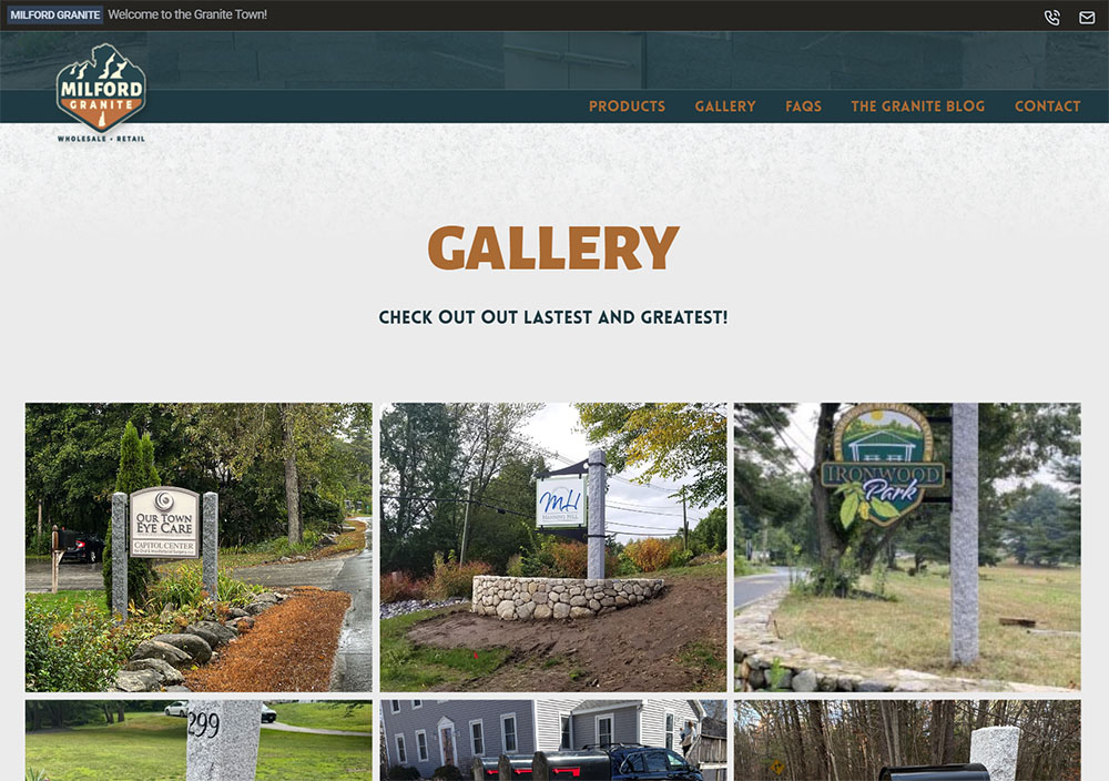 An interactive gallery with lightbox