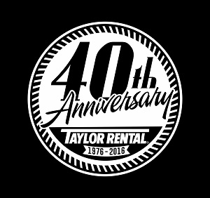 Taylor Rental 40th logo