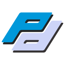 Pinion designs blue PD logo
